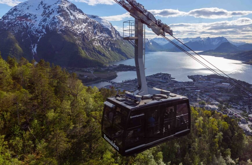 Discover the Majestic Beauty of Åndalsnes: Norway's Longest Cable Car and Breathtaking Views